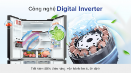 Tủ lạnh Samsung Inverter 488 lít Multi Door RF48A4010B4/SV