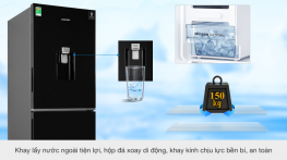 Tủ lạnh Samsung Inverter 307 lít RB30N4170BU/SV