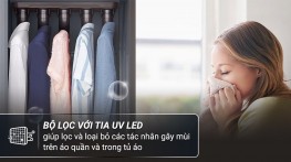 Tủ chăm sóc quần áo thông minh Samsung Bespoke AirDresser 5 móc DF10A9500CG/SV