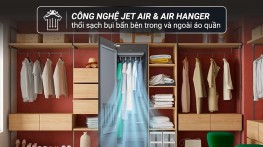 Tủ chăm sóc quần áo thông minh Samsung Bespoke AirDresser 5 móc DF10A9500CG/SV