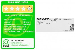 Google Tivi Sony 4K 43 inch KD-43X75K