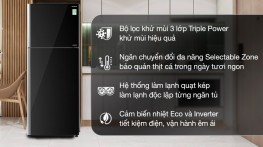 Tủ lạnh Hitachi Inverter 406 lít R-FVX510PGV9 GBK