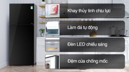 Tủ lạnh Hitachi Inverter 390 lít R-FVY510PGV0 GBK