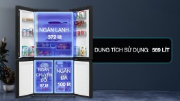 Tủ lạnh Hitachi Inverter 569 lít Multi Door R-WB640PGV1 GCK