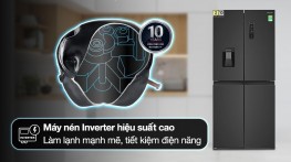 Tủ lạnh Hitachi Inverter 464 lít Multi Door HR4N7520DSWDXVN