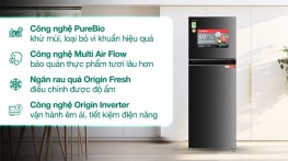 Tủ lạnh Toshiba Inverter 338 lít GR-RT468WE-PMV(58)-MM