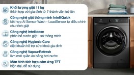 Máy giặt Electrolux UltimateCare 900 Inverter 11 kg EWF1142R9SC