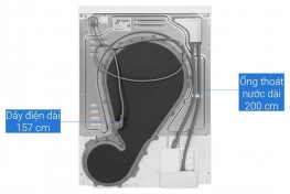 Máy sấy bơm nhiệt Samsung Bespoke AI 9 kg DV90BB9440GH/SV